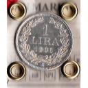 1906 1 Lira Argento Quasi/Fdc - Fdc Certificato di Garanzia San Marino